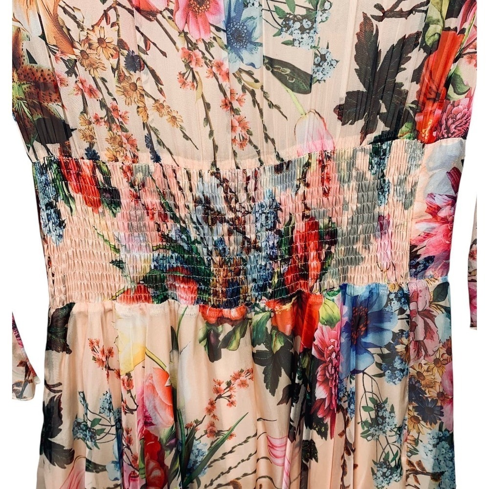 Eywasouls Malibu Claire Floral Maxi Dress Womens Size XS/S Long Sleeve $495 - Picture 13 of 15